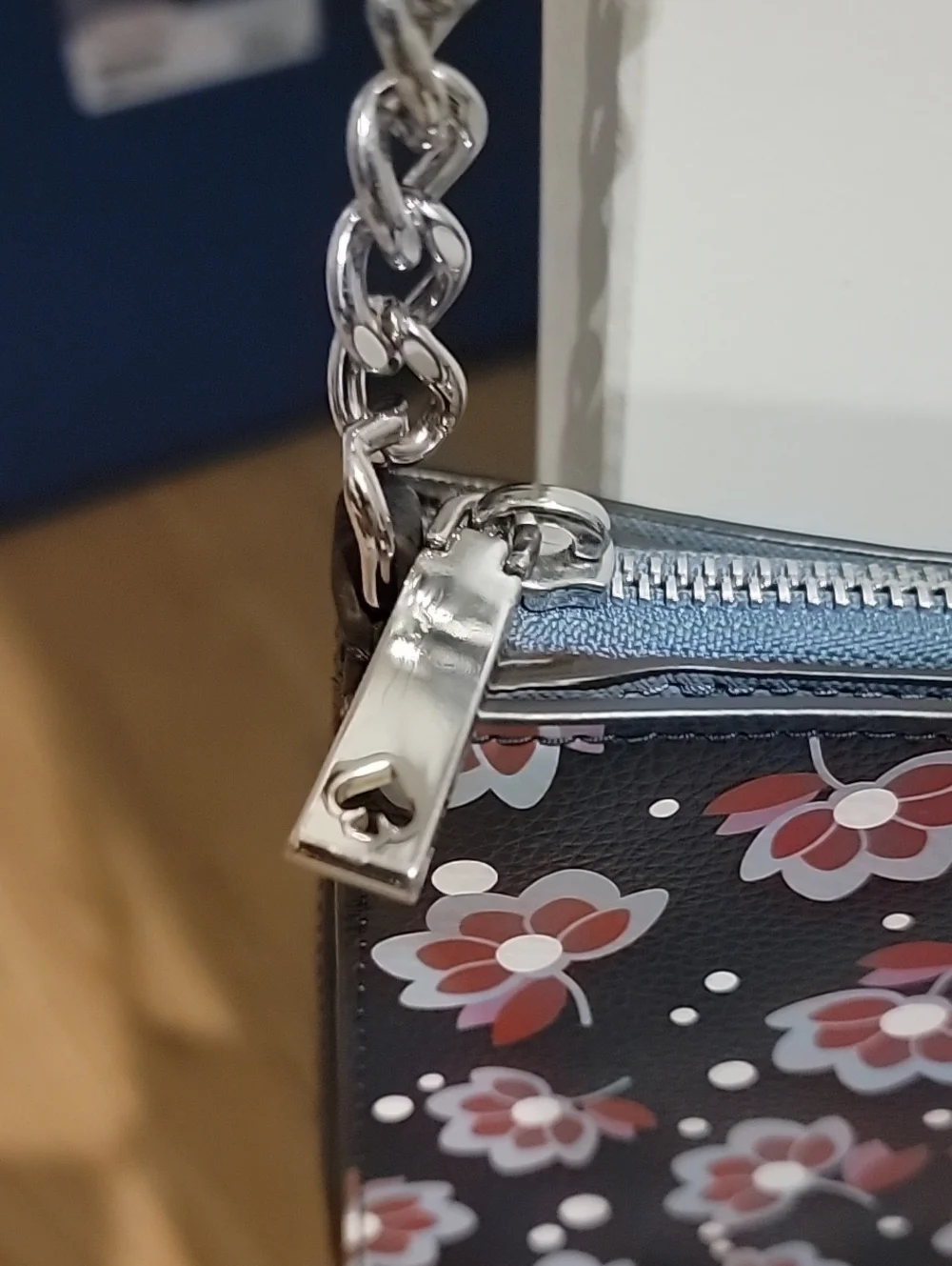 kate spade Floral Navy and Red Crossbody Bag